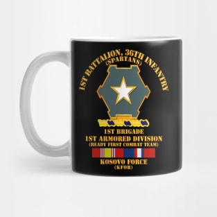 Army - 1st Bn 36th Infantry -  1st Bde - 1st AR Div - Kosovo w SVC Mug